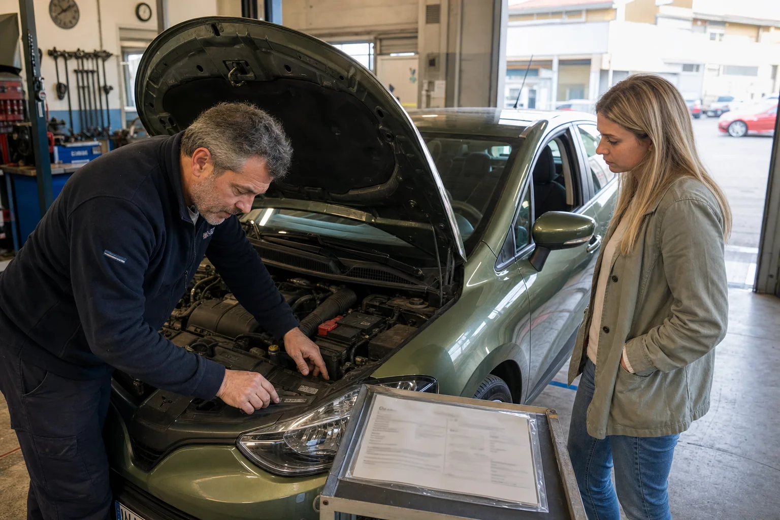 Used car from Italy before import to Austria