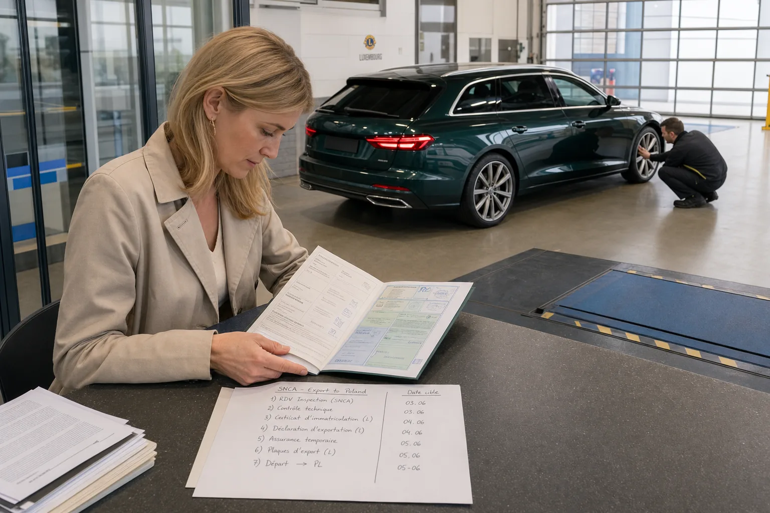 Used car from Luxembourg before import to Austria